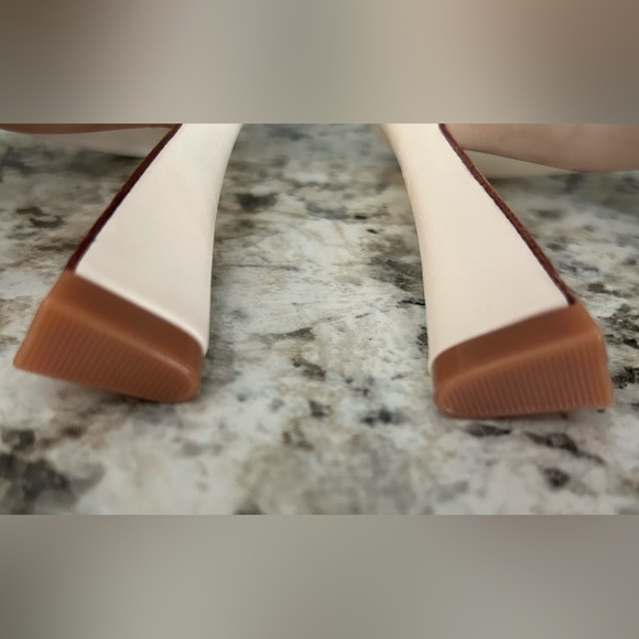 New Antonio Melani Nat Note, Granada Leather Heel Sandal in Sweet Cream Size 7.5 - Picture 8 of 11